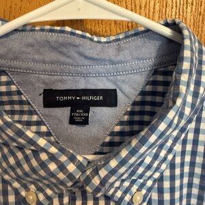 Tommy Hilfiger Light Blue Gingham Men's Shirt